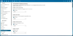 Abbildung 4: In der Rubrik <span class="ui-element">Künstliche Intelligenz</span> sollte zu diesem Zeitpunkt überall <span class="ui-element">OpenAI</span> als Provider stehen. Nicht benötigte Module lassen sich hier deaktivieren.