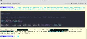 Abbildung 10: Die Analyse von Protokolldateien kann beim Auffinden von Fehlern im Systemablauf helfen. ShellGPT hilft auch dabei.
