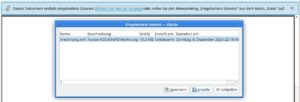 Abbildung 2: Darstellung eingebetteter Daten im PDF mittels Okular.
