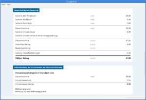 Abbildung 4: Die Analyse einer XRechnung mit OpenXRechnungToolbox.