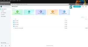 Abbildung 5: Pcloud kommt mit einer leicht zu handhabenden webbasierten Oberfl&auml;che.