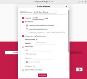 Abbildung 6: Denken Sie daran, SSH beim Schreiben des Images zu aktivieren.