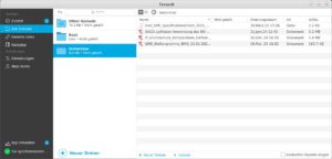 Abbildung 8: Die native Tresorit-App erm&ouml;glicht eine einfache Verwaltung der in der Cloud gespeicherten Inhalte.