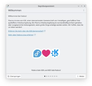 Abbildung 3: Der Fedora-Spin mit der Desktop-Umgebung KDE Plasma ist seit Version 42 eine Edition und somit gleichrangig mit Fedora Workstation.