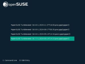 Abbildung 3: Selbst schwerste Havarien lassen sich rückgängig machen, indem Sie im Bootloader einen Snapshot aus einer Zeit wählen, in der das System noch einwandfrei lief.