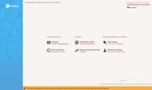 Abbildung 4: Der Fedora-Installer Anaconda ist äußerst einsteigerfreundlich und zuverlässig.