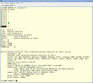 Abbildung 5: Beim Ausleseskript <code>pciguck.sh</code> (<a href="#artRef-l1">Listing 1</a>) wählen Sie das Gerät anhand des Platzes am PCI-Bus aus.