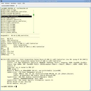 Abbildung 6: Das Auslesen von Infos zu Geräten eines bestimmten Typs erledigt das Skript <code>pcihwsuche.sh</code> (Listing *2).