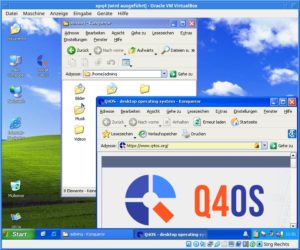 Abbildung 7: XPQ4 im WinXP-Kleid erinnert an die frühen 2000er.