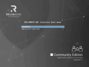Startbildschirm Relianoid 7.7