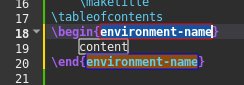 Abbildung 9: Eine neutrale Umgebung vor dem Bearbeiten in TeXstudio.