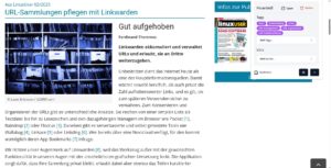 Abbildung 11: Die Browser-Erweiterungen – hier die für Chrome – erlauben es, geöffnete Webseiten zu speichern und zu archivieren.
