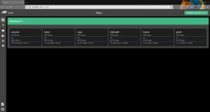 Abbildung 11: Das Dashboard von Yacht zeigt alle Container inklusive ihrer Statusdaten an.
