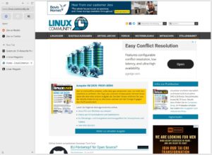 Abbildung 2: Mithilfe einer Tab-Liste können Sie häufig besuchte Webseiten auch ohne jeweils neue Eingabe der URL schnell öffnen.