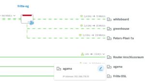 Abbildung 8: Nach dem Booten eines Agama-Installers erscheinen per Netzwerkkabel angeschlossene Rechner unter ebendiesem Hostnamen im Router. Die dort auslesbare IP lässt sich auf jedem Rechner im Heimnetz im Browser aufrufen, um die Installation auszuführen.