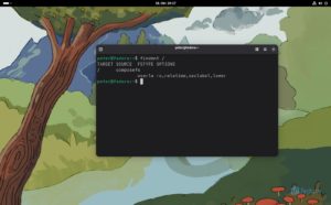 Abbildung 10: Auf den ersten Blick unterscheidet sich Fedora Silverblue nicht von der normalen Workstation-Fassung, doch die Root-Partition ist schreibgesch&uuml;tzt eingeh&auml;ngt.