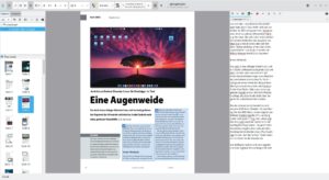 Abbildung 4: Die Software gestattet auch die sofortige Korrektur der erkannten Texte im Editor-Bereich.
