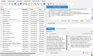 Abbildung 6: Bei Bedarf binden Sie &uuml;ber das Men&uuml; die rechts unten angezeigte &Uuml;bersetzungsfunktion ein. Sie haben die Wahl zwischen den &Uuml;bersetzern von Google und Bing.
