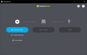 Abbildung 1: Balena Etcher hilft beim Transfer des NextcloudPi-Images auf eine SD-Karte.