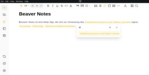 Abbildung 4: Verlinkungen unter den Notizen helfen beim Aufbau eines Gedankennetzwerks.