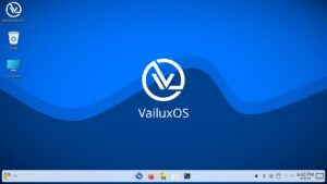 Abbildung 1: Die Arbeitsoberfläche von VailuxOS ähnelt sehr der von Windows 11.