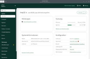 Abbildung 2: Die neue Anwendung Cockpit Client bettet das Webfrontend der Systemverwaltungssoftware Cockpit in eine Desktop-Anwendung ein und soll so den Umstieg von YaST erleichtern.