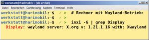 Abbildung 1: Hier kommt als Displayserver-Protokoll Wayland zum Einsatz.