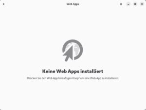 Abbildung 1: Das Fenster von Web Apps beschränkt sich aufs Wesentliche und ist vollkommen selbsterklärend.