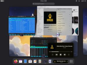 Abbildung 5: Dynamic Music Pill blendet aktuelle Titelinformationen direkt in der Übersicht ein und erlaubt das Steuern der Wiedergabe ohne einen Wechsel in den Musikplayer.