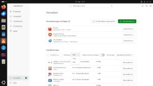 Abbildung 6: Getreu dem Motto Pragmatik schl&auml;gt Reinheit filtert das App Center neuerdings Snaps und klassische Debian-Pakete.