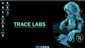 Desktop der OSINT VM (Quelle: Trace Labs)